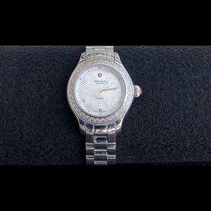 Michele Jetway Diamond Bracelet Watch 32mm watch.